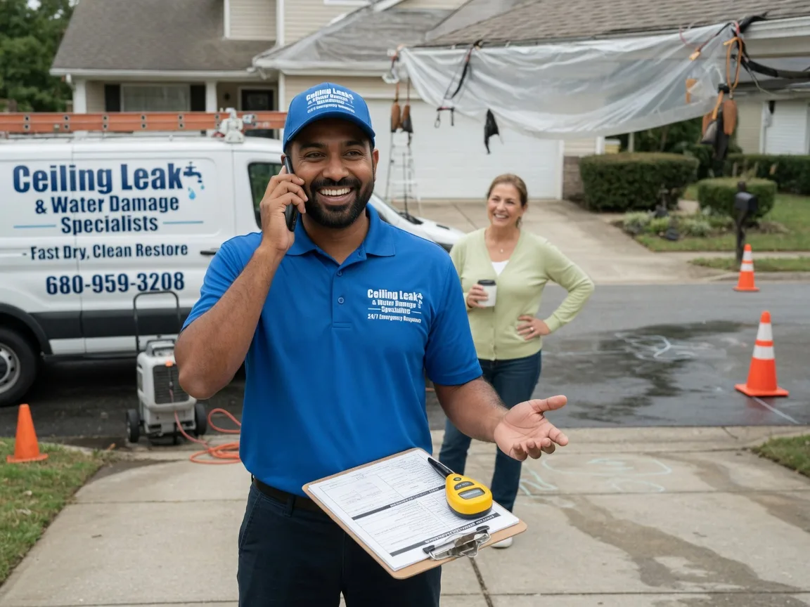 Ceiling Leak Cleanup Nashport, OH FAQs